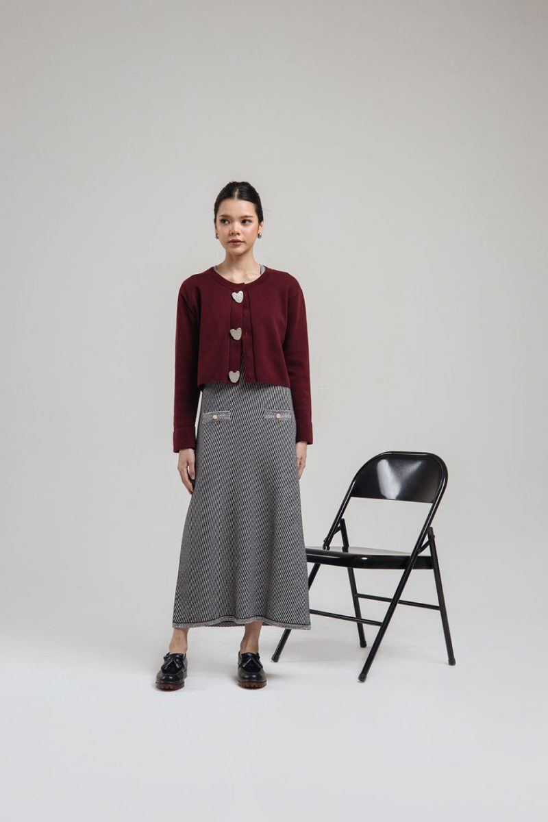 Yara Cardigan Maroon